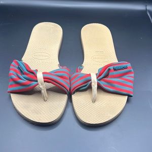 Havaianas slides striped size 6 New